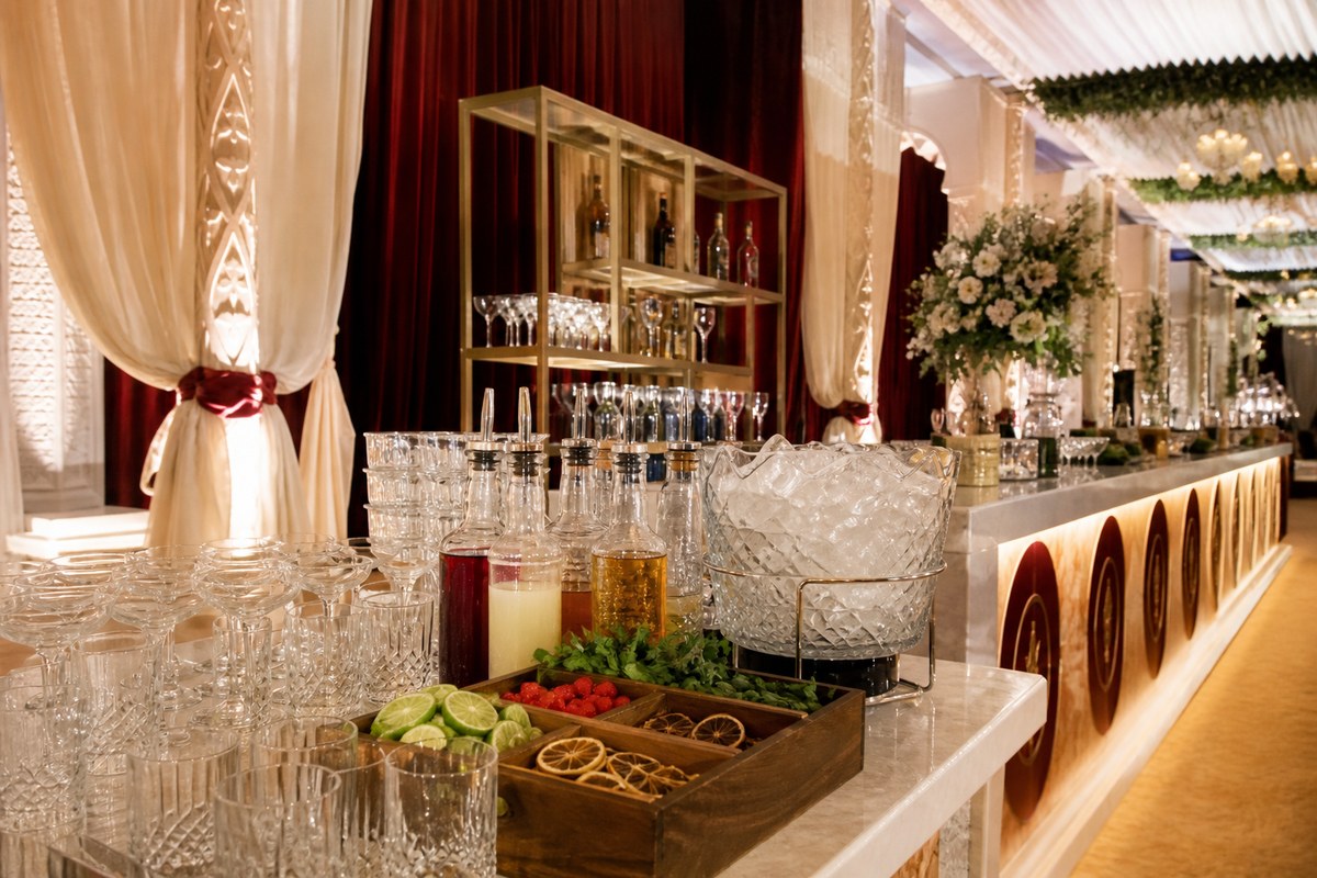 Bar & Beverage Management — Bar setup planning visual