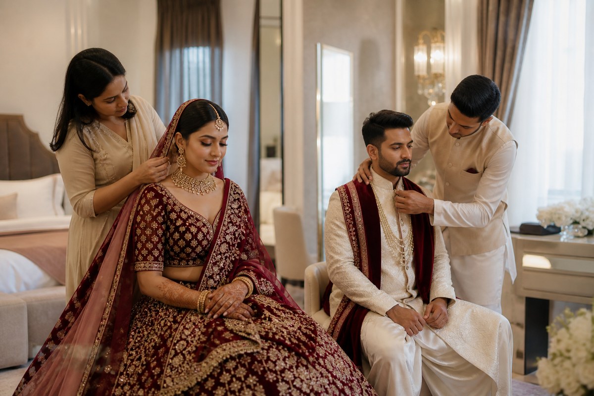 Bride & Groom Services — Bridal and groom styling planning visual