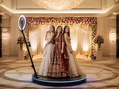 360° Photo Booth wedding service visual