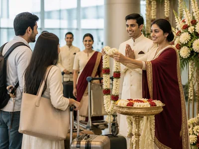 Airport Reception wedding service visual
