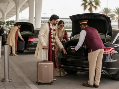 Airport Transfers wedding service visual