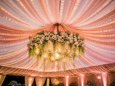 Ceiling Décor wedding service visual