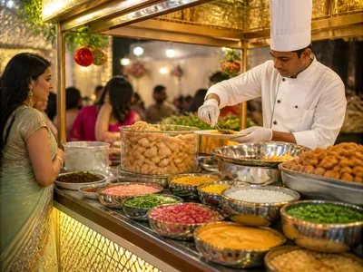 Chaat Counters wedding service visual