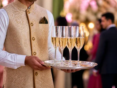 Champagne Service wedding service visual