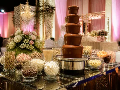 Chocolate Counter wedding service visual