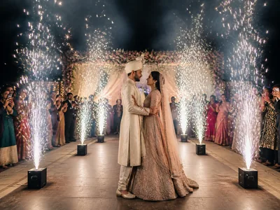 Cold Pyro wedding service visual