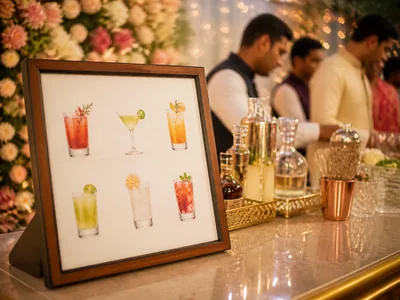 Custom Cocktail Menu wedding service visual