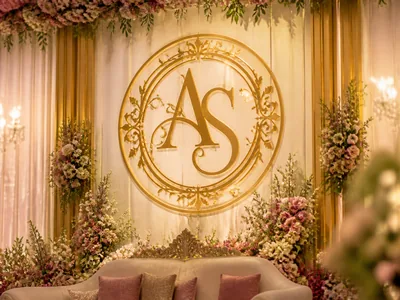 Custom Monograms wedding service visual