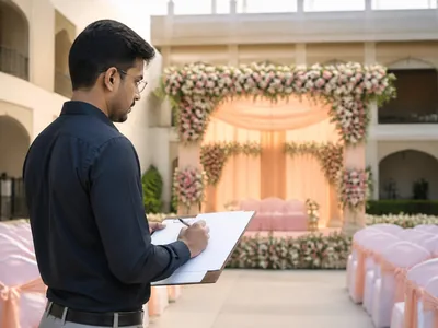 Décor Permissions wedding service visual