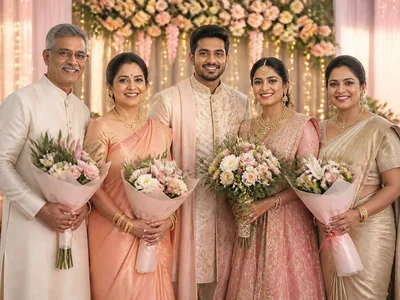 Family Bouquets wedding service visual