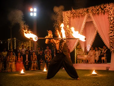 Fire Shows wedding service visual