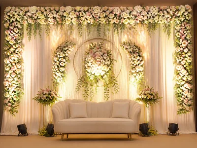 Floral Backdrop wedding service visual