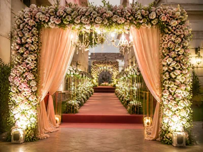 Floral Entry wedding service visual