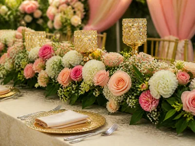Floral Table Décor wedding service visual