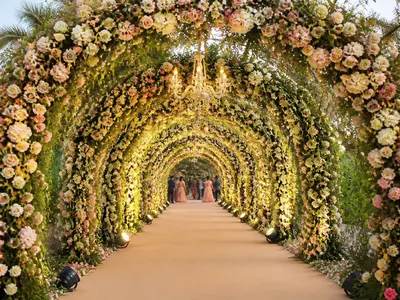 Floral Tunnel wedding service visual