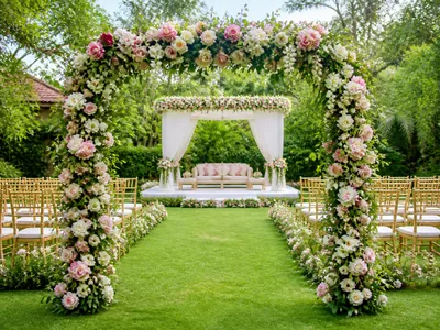 Garden Theme wedding service visual