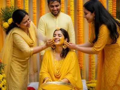 Haldi wedding service visual