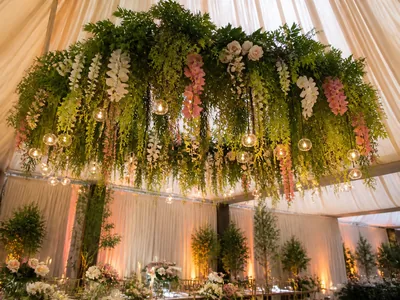 Hanging Installations wedding service visual