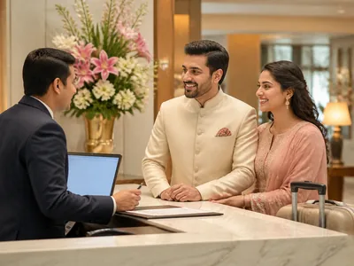 Hotel Booking wedding service visual
