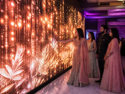Interactive LED Installations wedding service visual — Delhi Interactive LED Installations wedding service visual