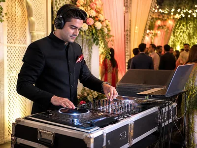 International DJ wedding service visual
