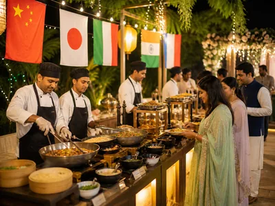 International Food Stations wedding service visual
