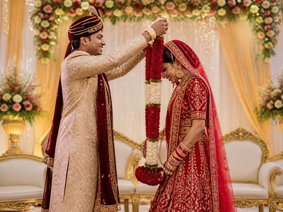 LED Varmala wedding service visual