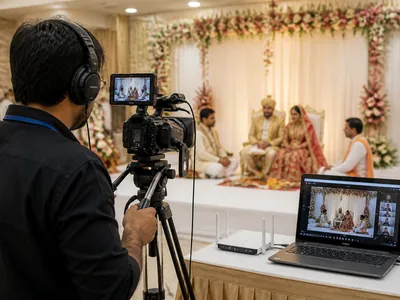 Live Streaming wedding service visual