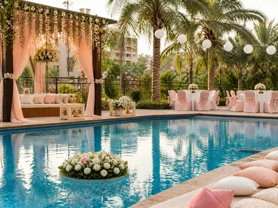 Luxury Pool Party wedding service visual