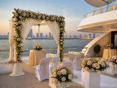 Luxury Yacht Events wedding service visual