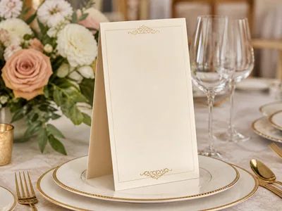 Menu Cards wedding service visual
