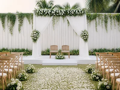 Minimalist Wedding Décor wedding service visual