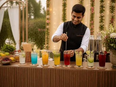 Mocktail Bar wedding service visual