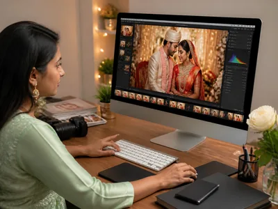 Photo Editing wedding service visual