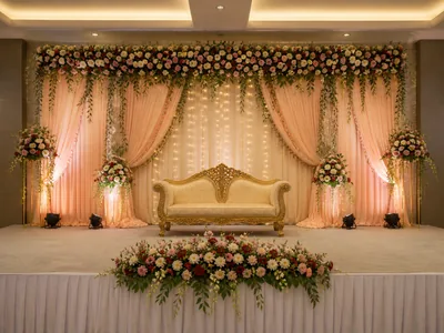 Reception Stage wedding service visual