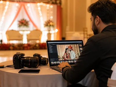 Same-Day Edit wedding service visual