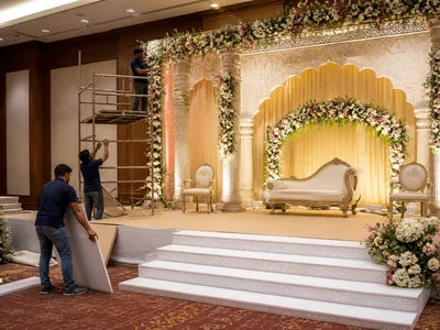 Stage Construction wedding service visual