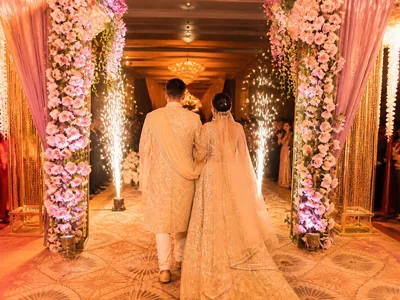 Theatrical Entry wedding service visual