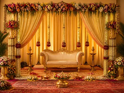 Traditional Indian Décor wedding service visual