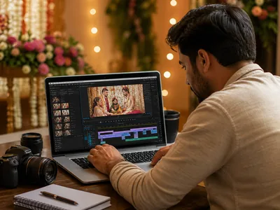 Video Editing wedding service visual