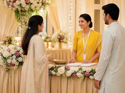 Welcome Desk wedding service visual