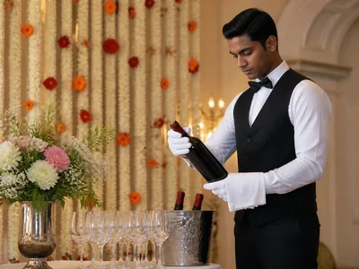 Wine Service wedding service visual