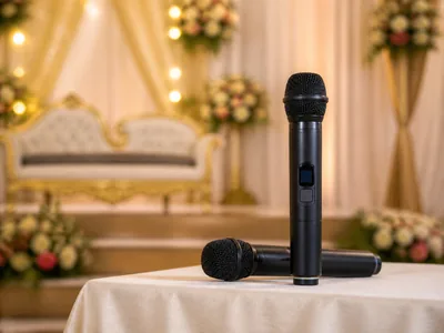 Wireless Microphones wedding service visual