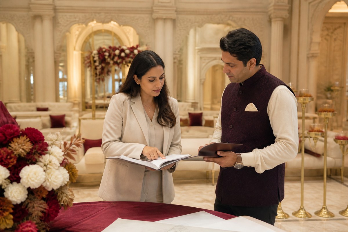 Legal, Permission & Documentation Coordination — venue and décor permissions planning visual