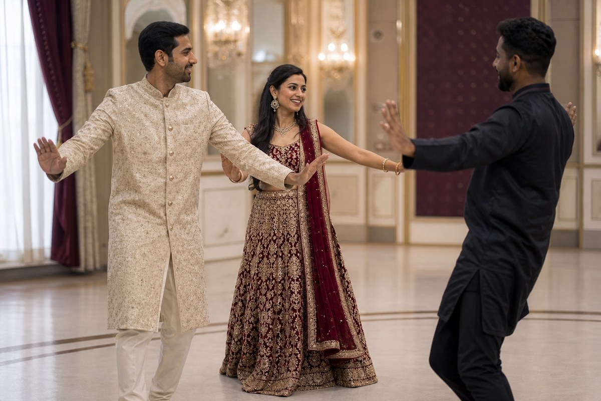 Wedding Choreography — Couple planning visual