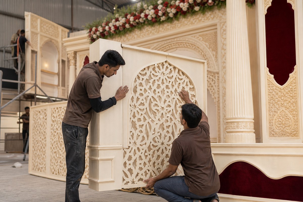 Wedding Production — fabrication planning visual