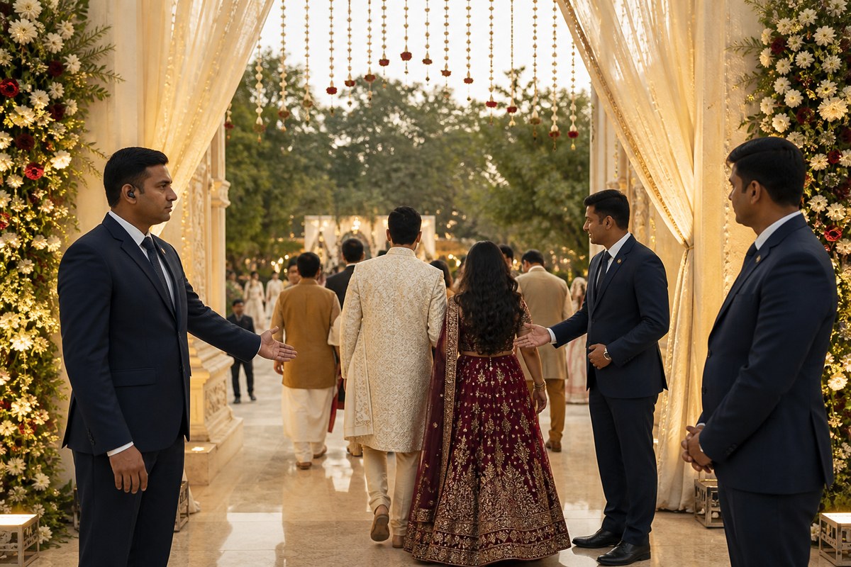Wedding Security & Safety — VIP and guest security coordination planning visual