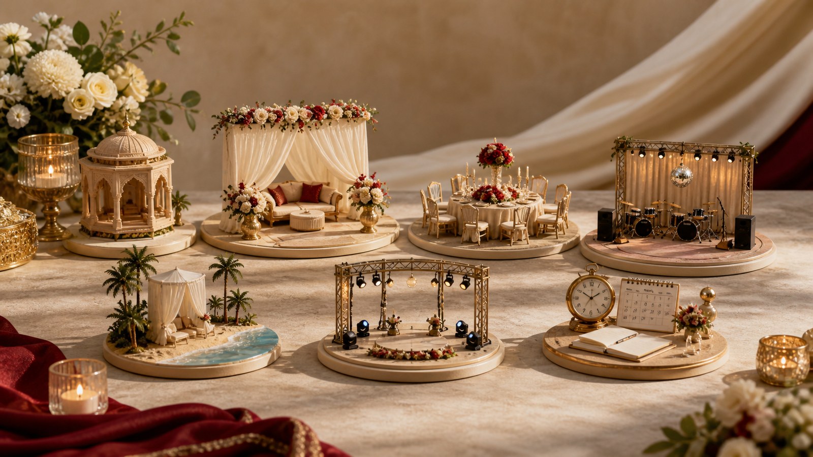 Wedding planning consultation with an elegant Indian wedding planning board in Delhi NCR Wedding planning consultation with an elegant Indian wedding planning board in Delhi NCR